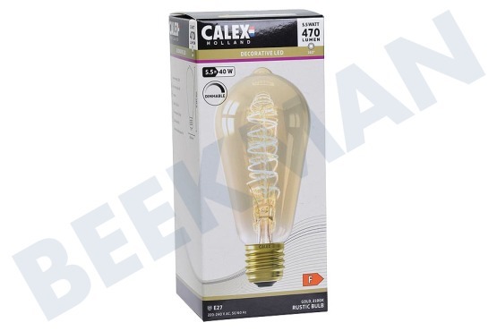 Calex 1001002000 LED Volglas Flex Filament Rustieklamp E27 5,5W