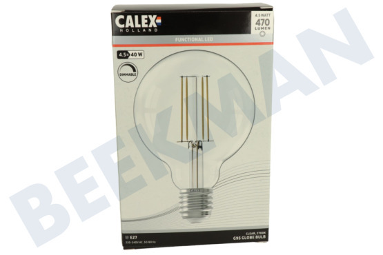 Calex  1101009700 Globe LED Globe G95 Helder Dimbaar E27 4,5W