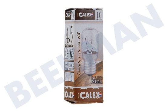 Etna 411002 Calex Buislamp 240V 10W 45lm E14 helder 18x52mm