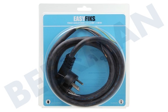 Easyfiks Snoer Perilex 5x1,5mm2 Zwart 2M