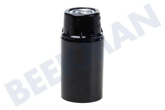 Q-Link  Lamphouder E14 60W glad zwart
