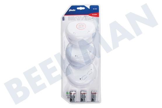 Alecto SA-33 Rookmelder Alarmsignaal 85dB, Optisch, 3 stuks
