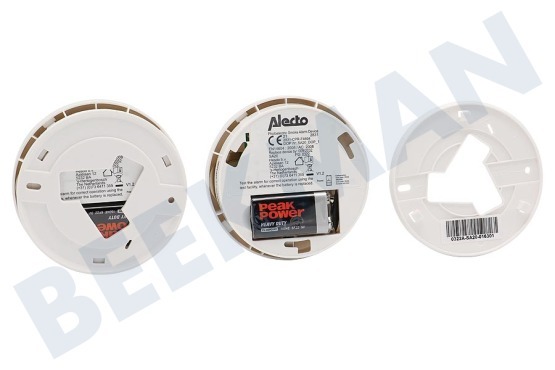 Alecto SA20 2X Rauchmelder mit Time-Out/Test-Taste, 2 Stück