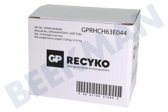 GP LR03 Batterij ReCyko+ Oplaadbaar AAA