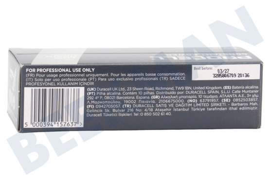 Duracell 6LR61 Duracell Industrial Constant 9 V/ 6LR6 10 Pack