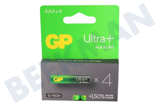 GP LR03 AAA batterij GP Alkaline Ultra Plus 1,5V