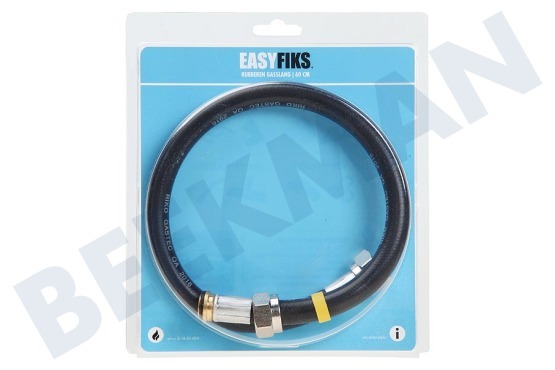 Easyfiks Gasslang Rubber flexibel voor los staande apparaten