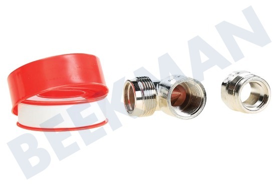 Easyfiks Gasslang Aansluit set compleet 100 cm voor los staande apparaten