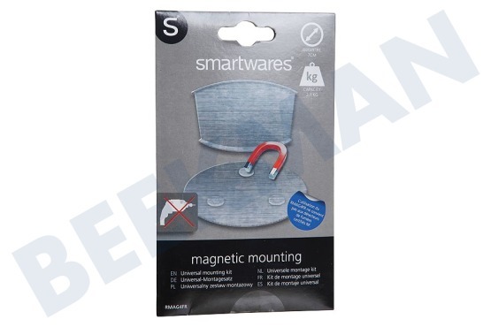 Smartwares  RMAG4 Rookmelder magnetische montagekit 7 cm