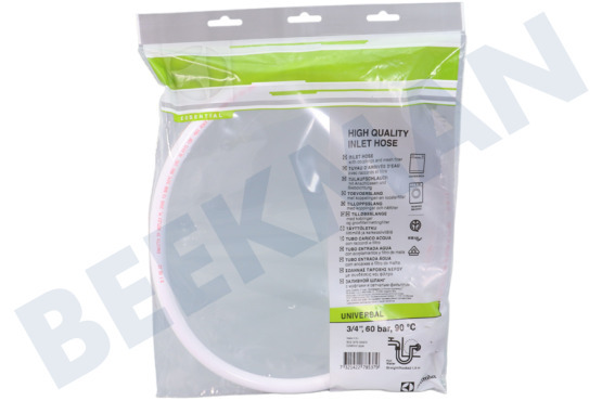 Bauknecht Waschmaschine E2WIH150A Zulaufschlauch - High Quality Warmwasser R/H 1,5 m