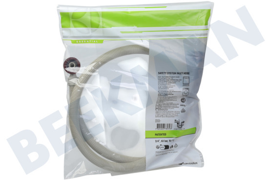 Universeel E2WIS150A Toevoerslang met waterslot, 1,5 meter, Recht/Haaks