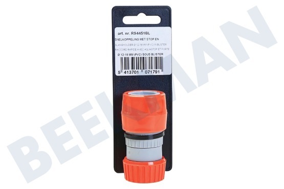 Talen Tools RS4451BL Slangkoppeling met waterstop 1/2 inch
