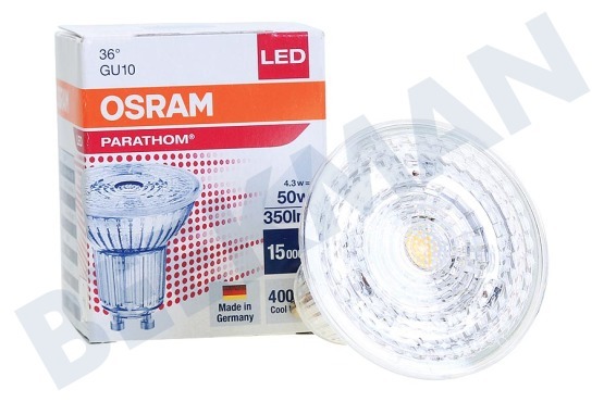 Osram  4058075608078 Parathom Reflectorlamp GU10 PAR16 4.3W