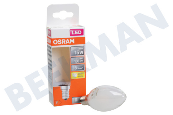 Osram  LED Retrofit Kaarslamp Classic B15 E14 1,5W Mat
