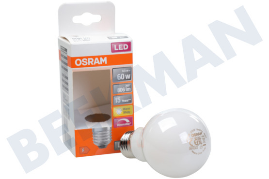 Osram  LED Retrofit Classic A60 Mat Dimbaar E27 7.0W
