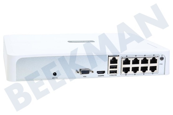 Hikvision HWN-2108H-8P HiWatch 8-Kanaals Recorder