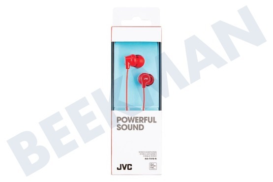 JVC HA-FX10-REF Powerful Sound Fine Red