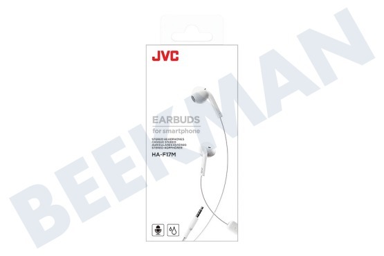 JVC HA-F17M-WU Earbuds Smartphone White