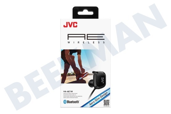 JVC HA-AE1W-BU Wireless Sport Aero Slim Black