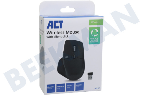 ACT AC5151 Kabellose Maus 2400 DPI, leises Klicken