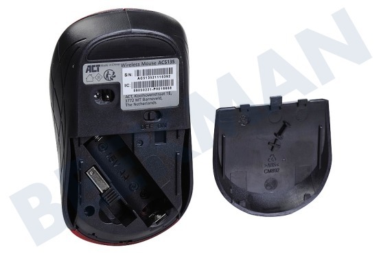 ACT AC5135 Kabellose Maus 1600 DPI Rot