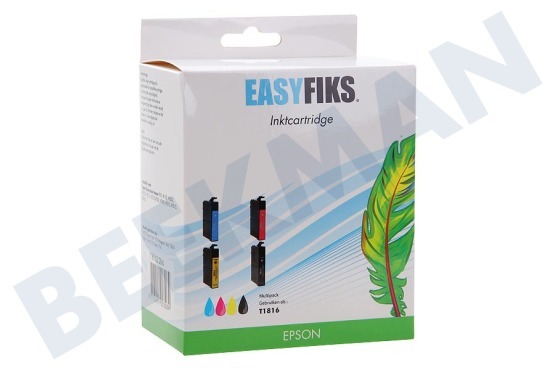 Easyfiks Inktcartridge T1816 Multipack BK/C/M/Y 18XL