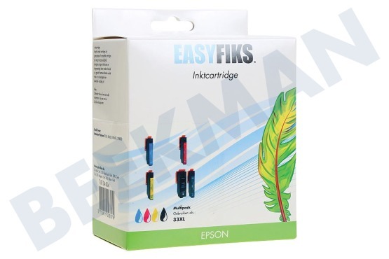 Easyfiks T3357 Inktcartridge 33XL Multipack BK/C/M/Y/PB