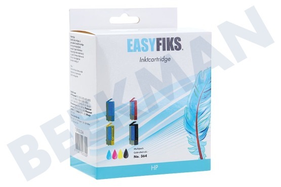 Easyfiks HP364XL Multipack Inktcartridge No. 364 XL 4-pack BK/C/M/Y Multipack