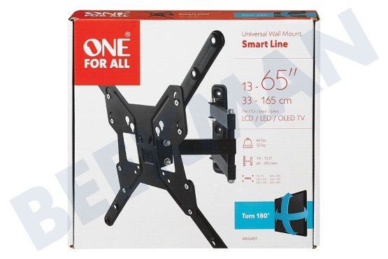 One For All WM2451 Muursteun Smart Line Turn 180 13-65"