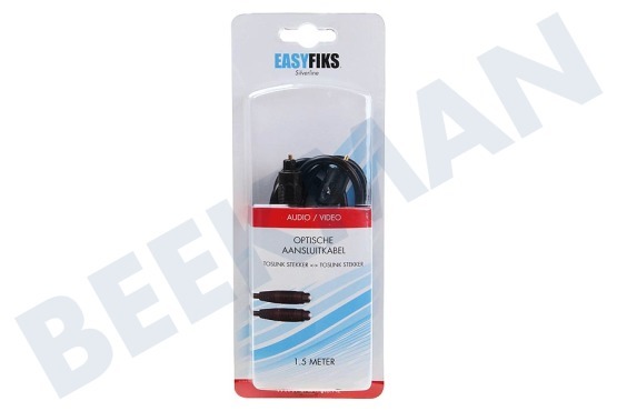 Easyfiks Optische Kabel Toslink Male - Toslink Male, 1.5 meter