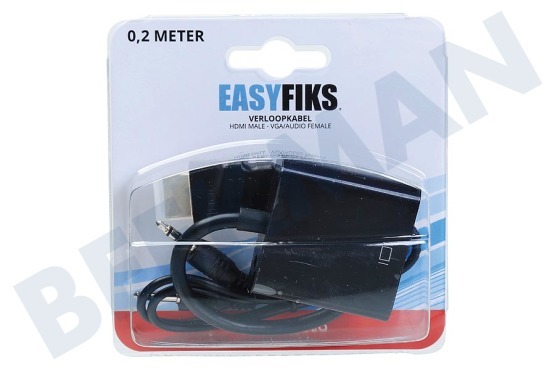 Easyfiks Verloopkabel HDMI A Male - VGA adapter Female