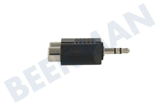 Easyfiks Klinken-Stecker-Adapter 3,5 mm auf Cinch Contra RCA-Buchse 2x