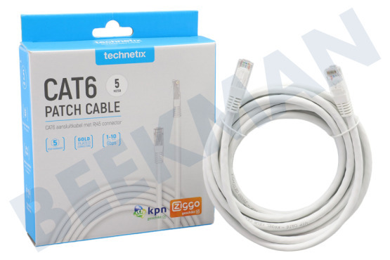 Technetix  CAT6-5M-SHOP CAT6 UTP Aansluitkabel RJ45 5 Meter