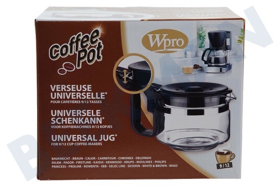 WPRO Koffiezetapparaat UCF200 Koffiekan 9/12 kops -zwart-
