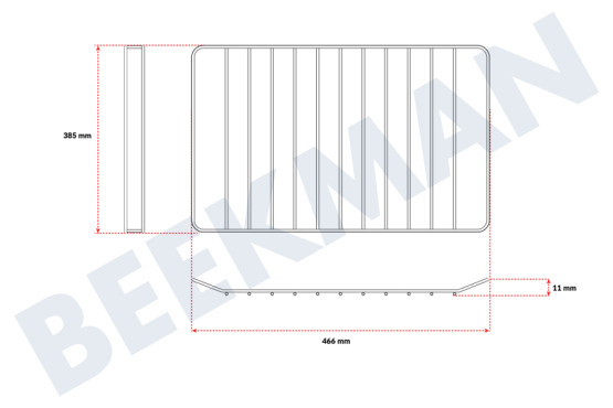 Elektro helios Oven-Magnetron Rooster Metaal 466x385mm