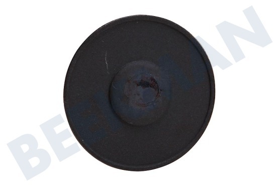 Indesit Fornuis 257565, C00257565 Branderdeksel Zwart 45mm sudder