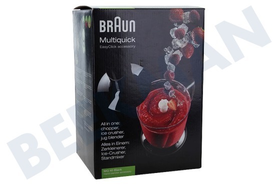 Braun MQ40 MQ40 Mixer/Eiszerkleinerer, Schwarz