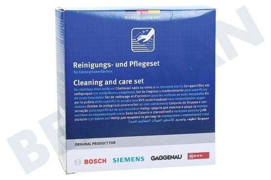Bosch 311964, 00311964 Reiniger Pflegeprodukte Edelstahl, Set