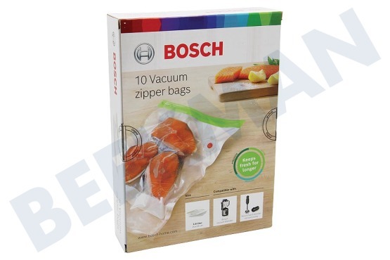 Bosch Staafmixer MSZV0FB3 Vacuumzakken Set van 10, 3,8 Liter