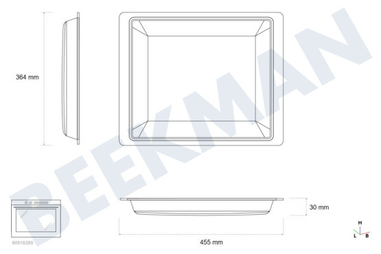 Bosch Oven-Magnetron Glazen Ovenschaal