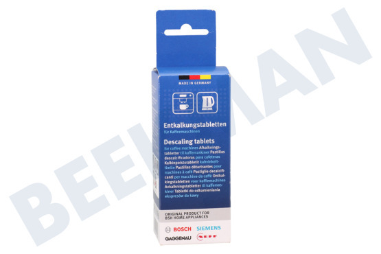 Bosch Koffiezetapparaat TCZ6002 / TZ60002 Ontkalkingstabletten voor volautomatische koffiemachines