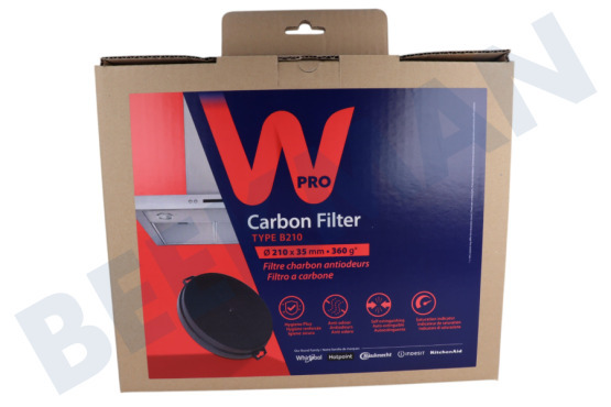 2i marchi Afzuigkap CHF210/1 Filter koolstof -rond- bajonet