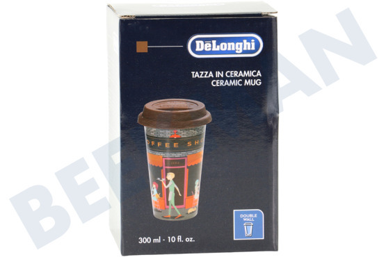 DeLonghi Koffiezetapparaat DLSC066 Thermosbeker Keramische beker met dubbele wand