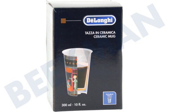 DeLonghi Koffiezetapparaat DLSC066 Thermosbeker Keramische beker met dubbele wand