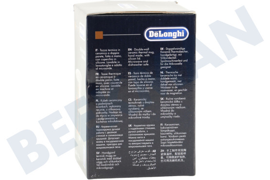 DeLonghi Koffiezetapparaat DLSC066 Thermosbeker Keramische beker met dubbele wand
