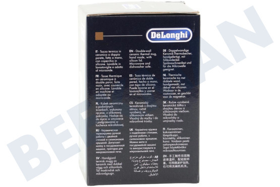 DeLonghi Koffiezetapparaat DLSC065 Thermosbeker Keramische beker met dubbele wand