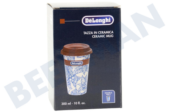 DeLonghi Koffiezetapparaat DLSC064 Thermosbeker Keramische beker met dubbele wand