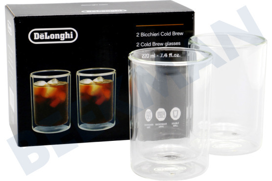 DeLonghi  DLSC324 Dubbelwandige Glazen Cold Brew