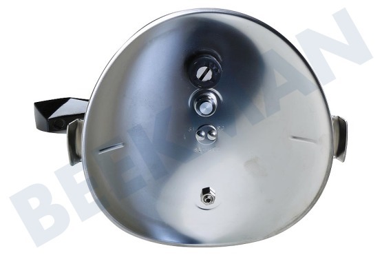 Lagostina Pfanne LS090002000107 Deckel des Schnellkochtopfes, Edelstahl, komplett