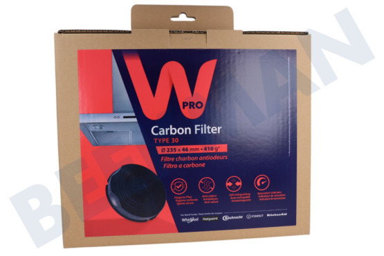 Privileg Abzugshaube CHF30 Filter Kohlefilter -rund- 24 cm